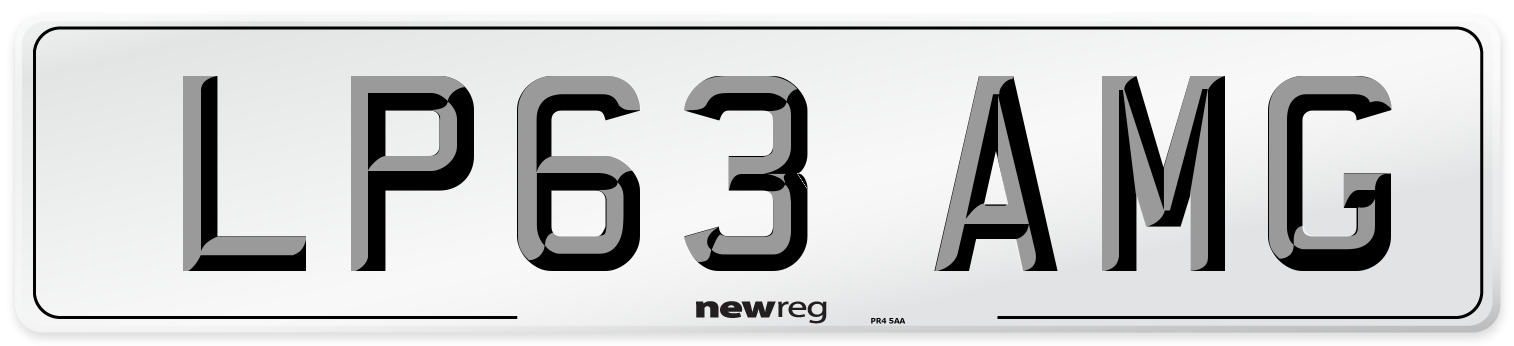 LP63 AMG Number Plate from New Reg